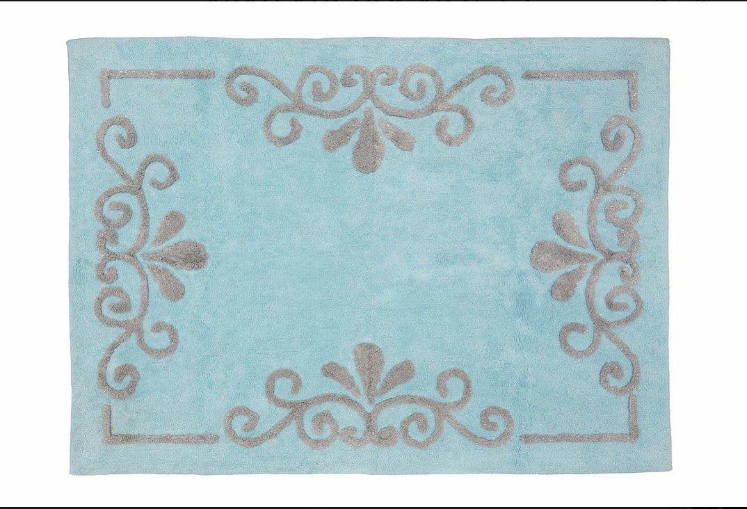 Alfombra Infantil Algodón 100% Lavable Viena Aratextil Azul - Nanetes #